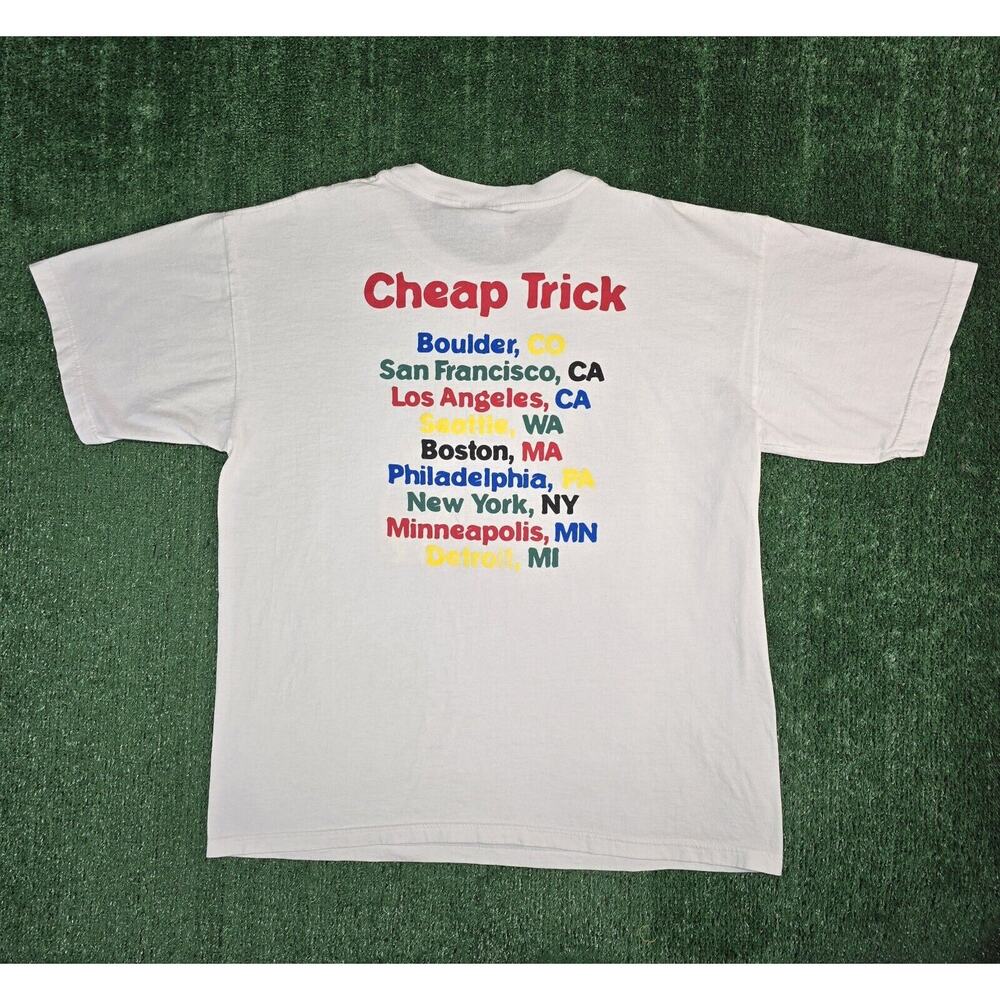 Vintage Cheap Trick Shirt XL 1998 Tour Rock Band Tee 90s Vtg - Picture 6 of 8